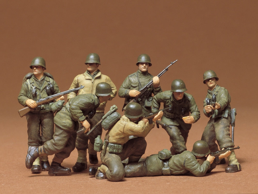 Tamiya 1/35 U.S. INFANTRY EURPEAN THEATER Scale Model Figure Kit 35045