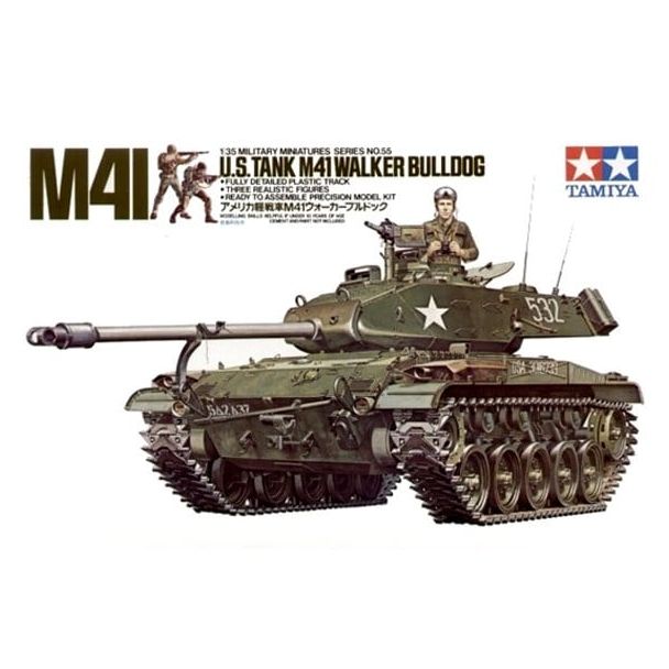 Tamiya 1/35 U.S. M41 Walker Bulldog Scale Model Set 35055