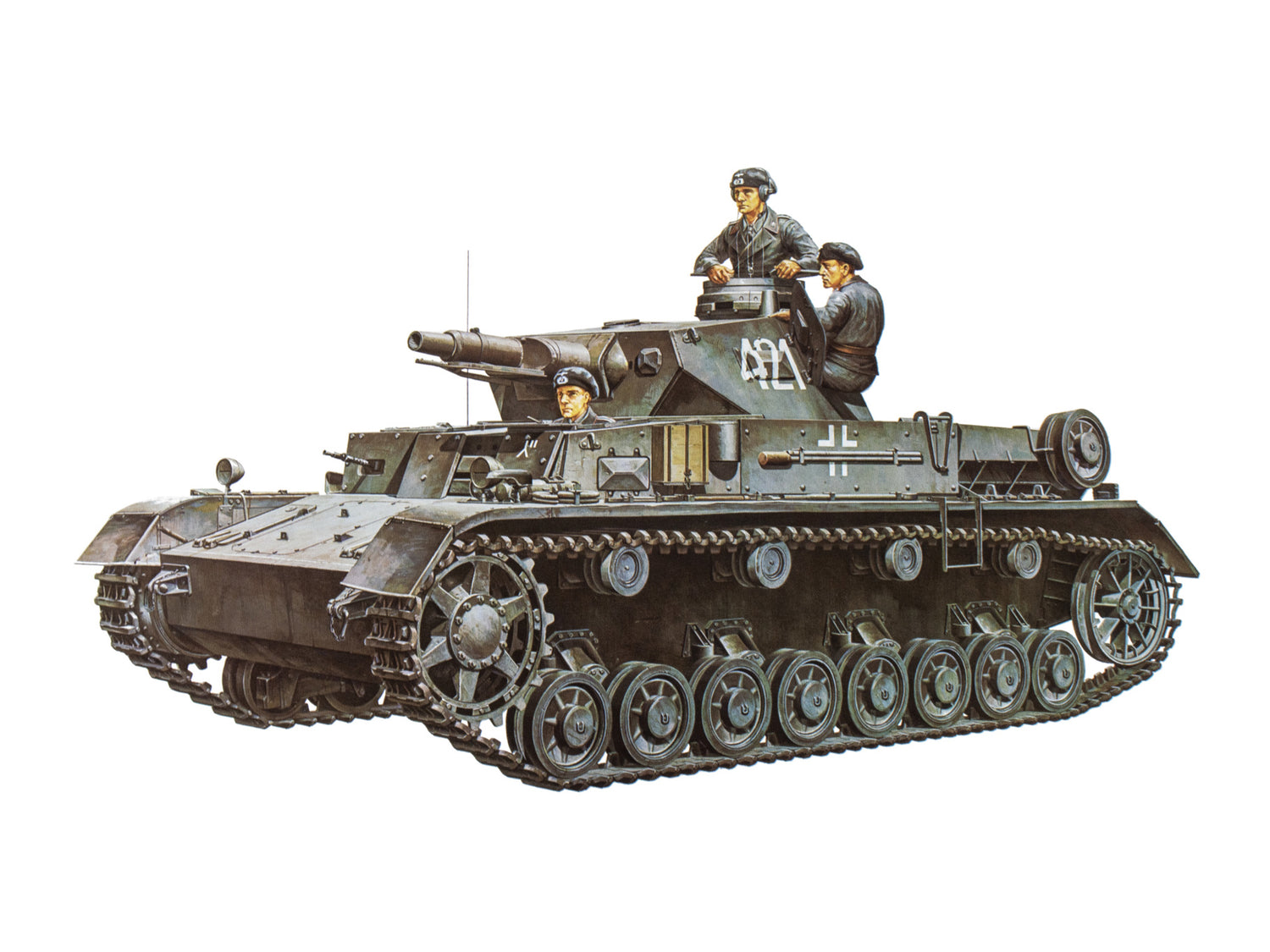 Tamiya 1/35 German Pz.Kpw IV Ausf.D Tank Scale model Kit 35096