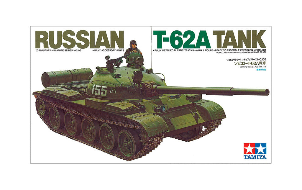Tamiya Russian T-62A Tank 1/35 Model Scale Set