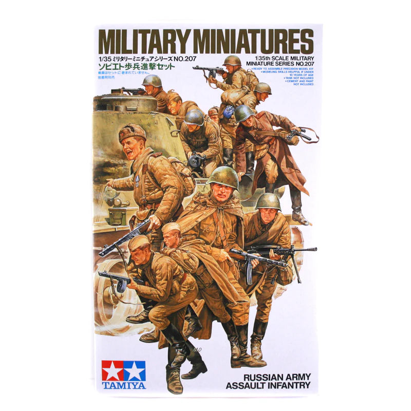 Tamiya 1/35 RUSSIAN ARMY ASSAULT INFANTRY Military Scale Model Figures Kit 35207