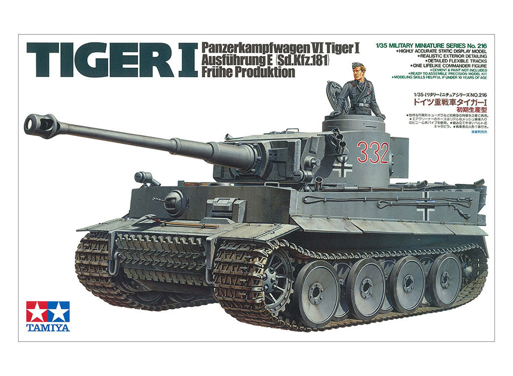 Tamiya 1/35 German Tiger I Early Production Model Tank Scale kit 35216