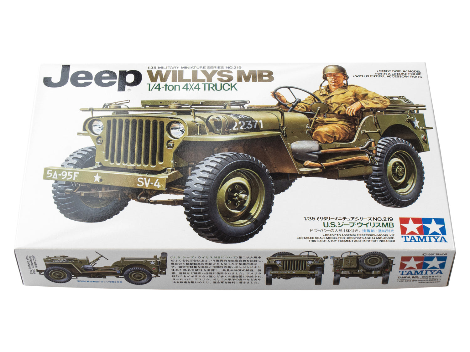 Tamiya 1/35 Jeep Willys MB 1/4-Ton Truck Scale model kit 35219