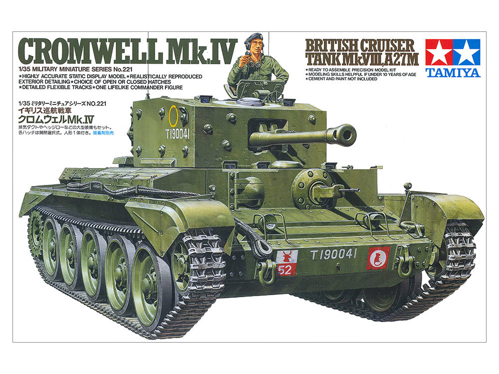 Tamiya 1/35 Cromwell Mk. IV Cruiser Tank Scale Model Kit 35221