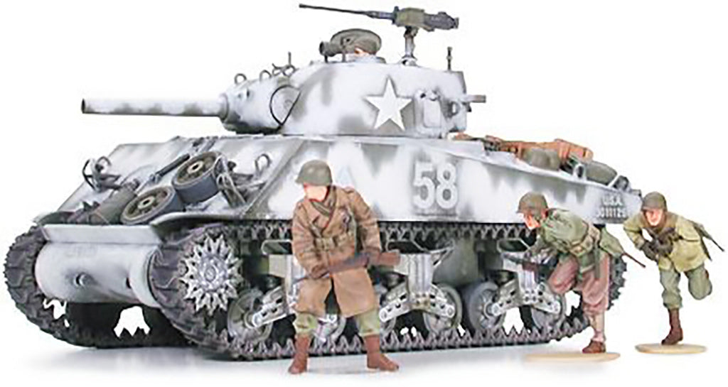 Tamiya 1/35 M4A3 SHERMAN 105MM HOWITZER Scale Model Tank Kit 35251