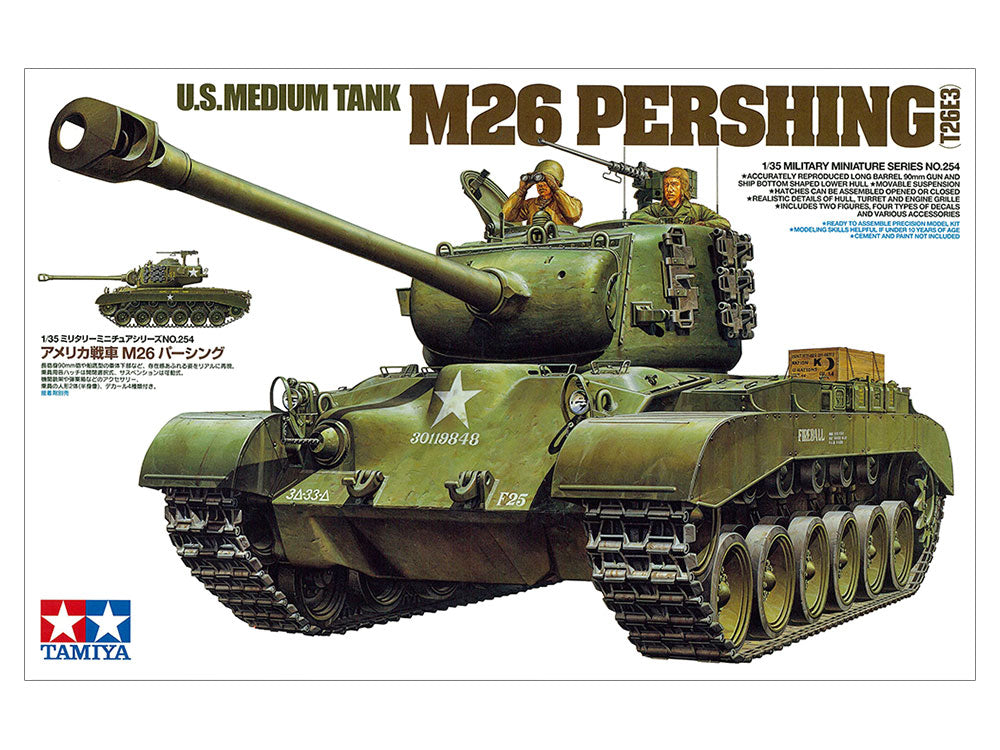 Tamiya 1/35 U.S. MEDIUM TANK M26 PERSHING (T26E3) Military Scale Model 35254