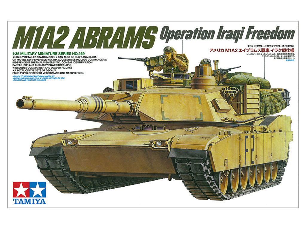 Tamiya 1/35 M1A2 Abrams Tank Operation Iraqi Freedom Model kit 35269