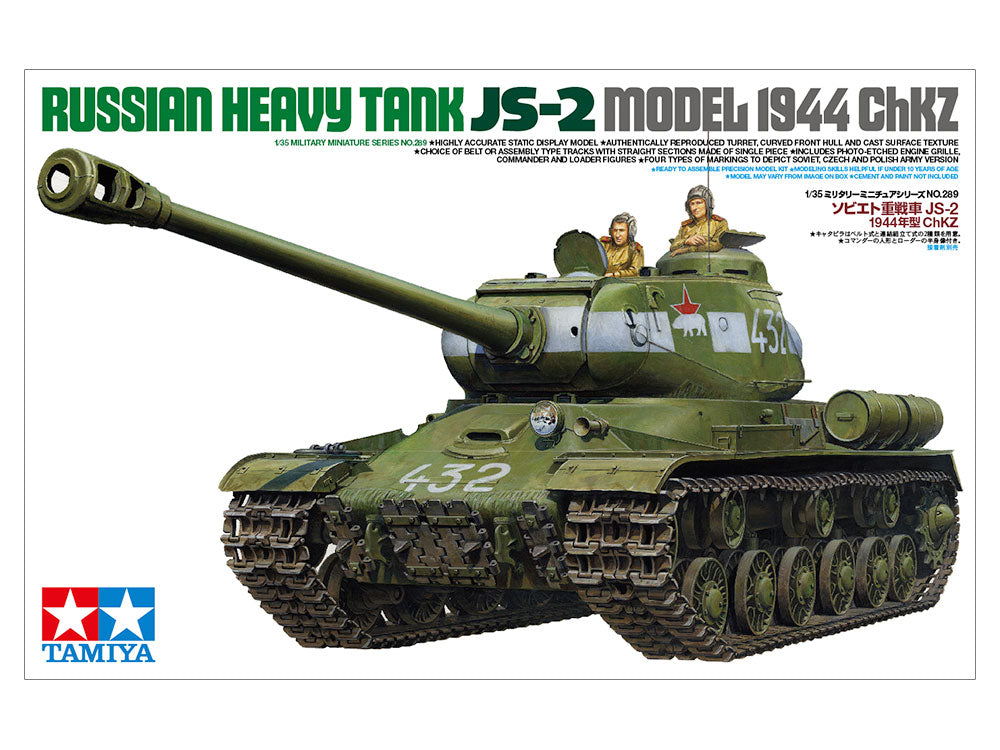 Tamiya 1/35 RUSSIAN HEAVY TANK JS-2 MODEL Scale Model Tank Kit 35289