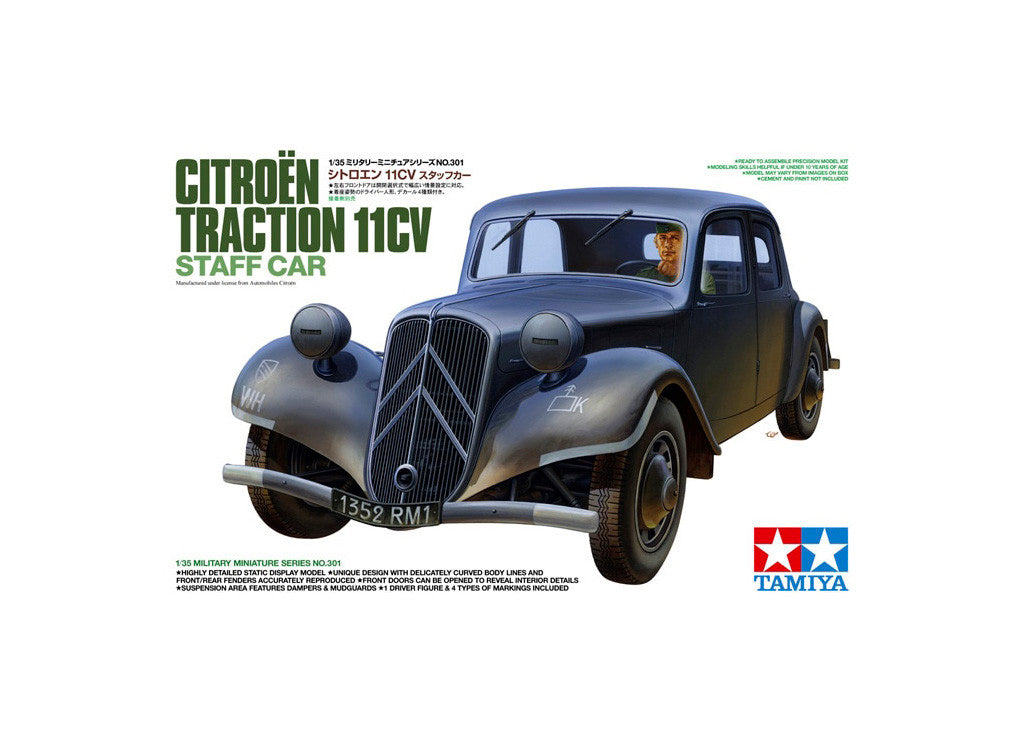 1/35 Citroen Traction 11CV Staff Car Scale Model Kit 35301