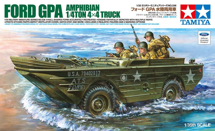 Tamiya 1/35 Ford GPA Amphibious 4x4 Truck Military Scale Model 35336