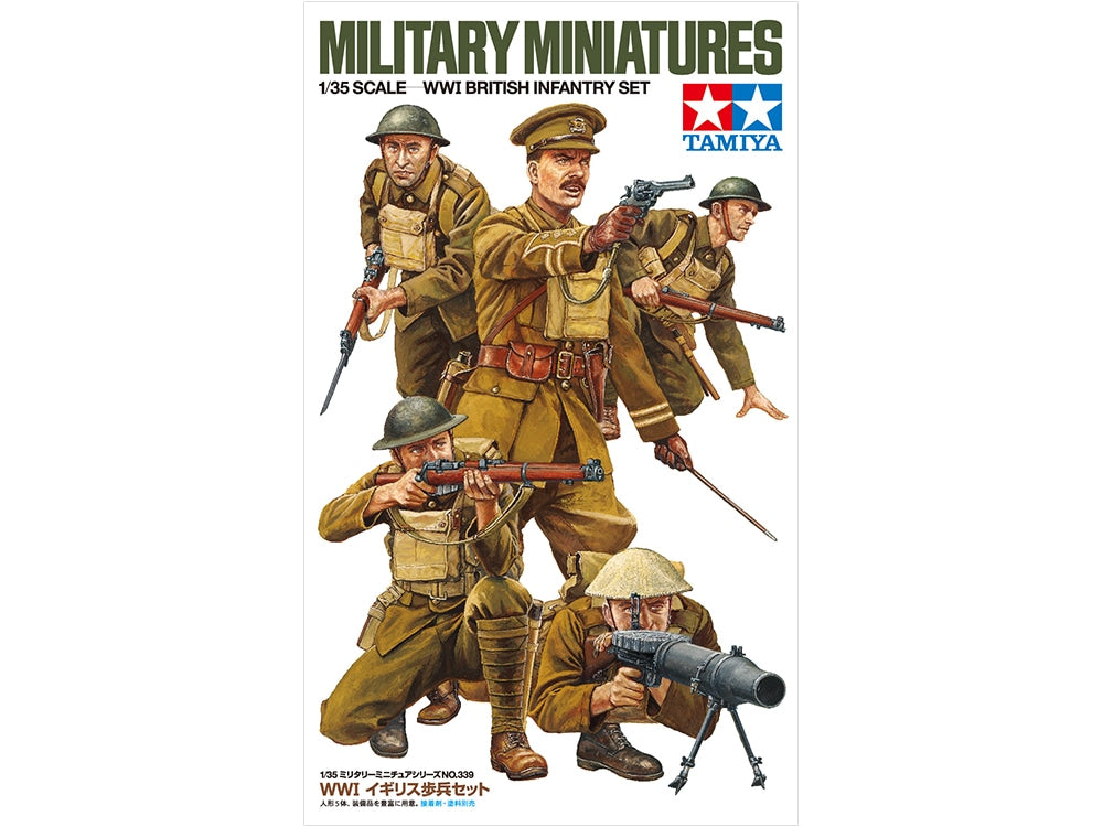 Tamiya 1/35 WWI British Infantry Set Figures Scale Model Kit 35339
