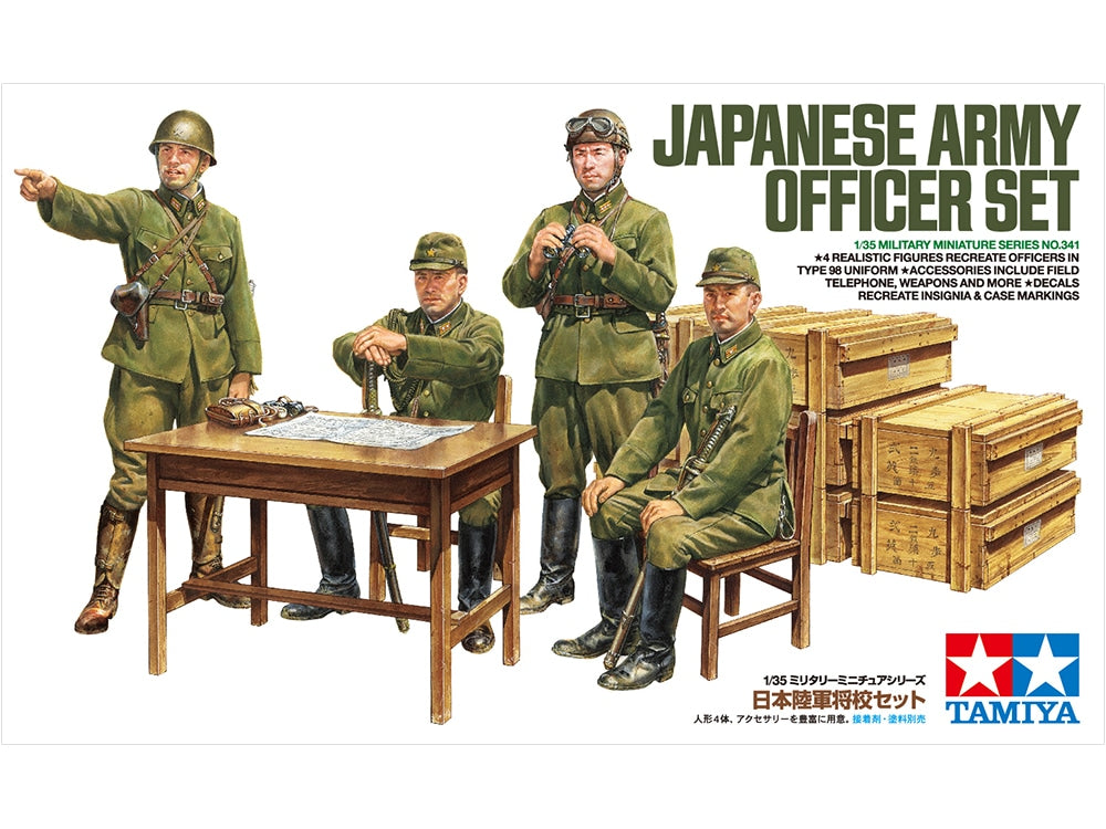 Tamiya 1/35 Japanese Army Officer Set military Figure Model Kit 35341
