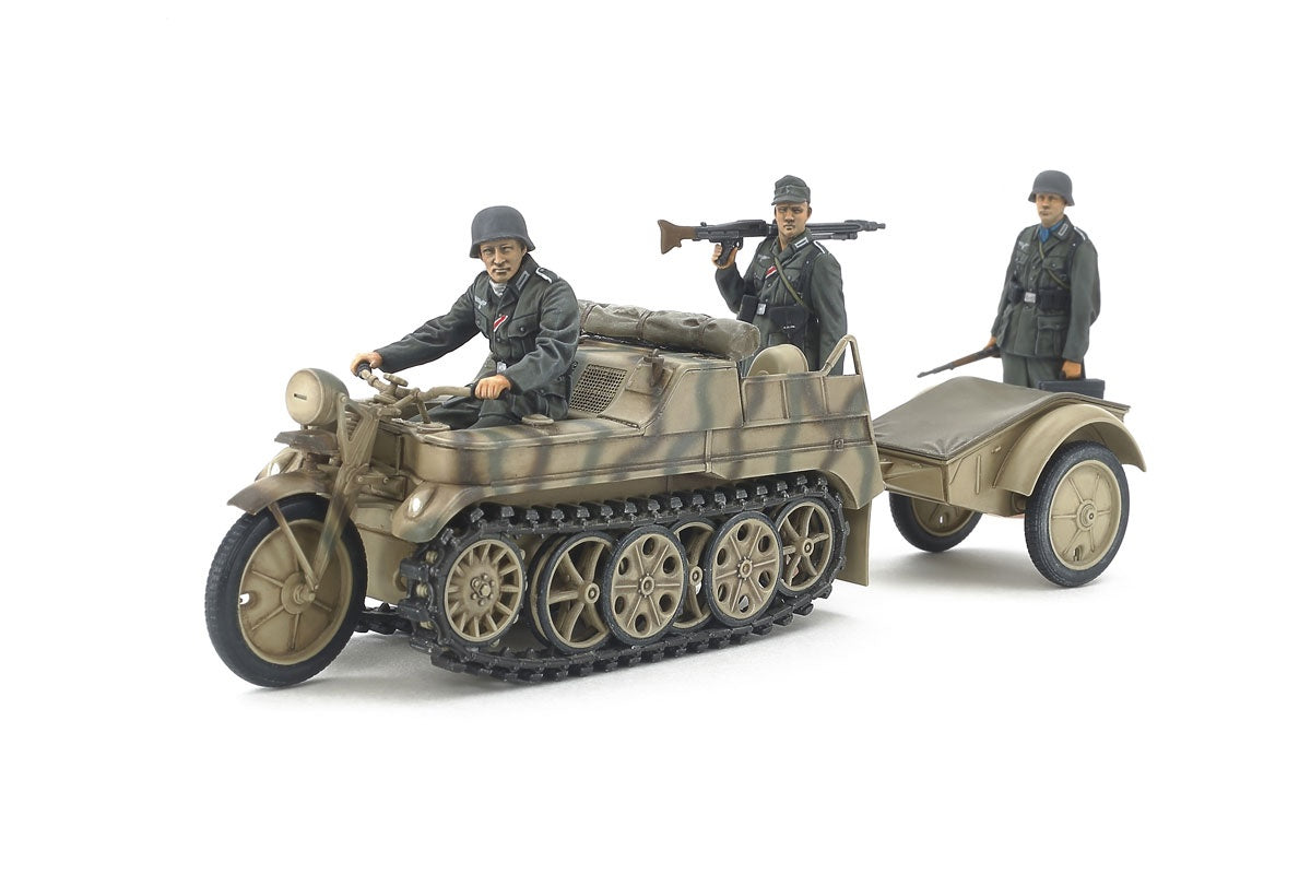 Tamiya 1/35 Sd.Kfz.2 Kettenkraftrad Mid Production Half track Model kit 35377