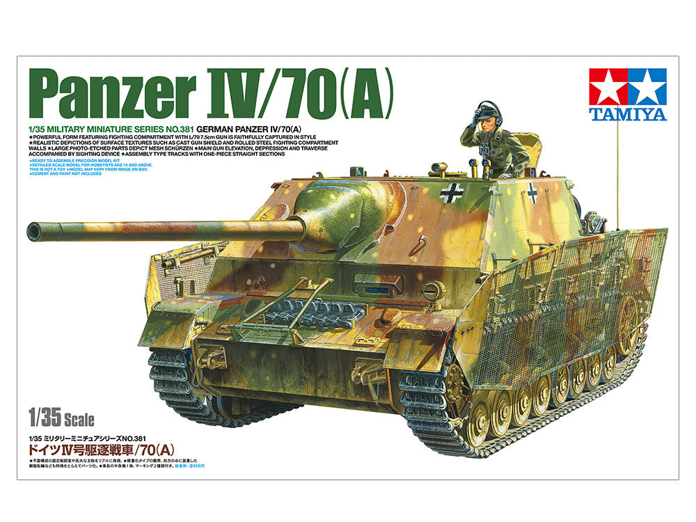 Tamiya 1/35 German Panzer IV/70A Tank Scale model Kit 35381