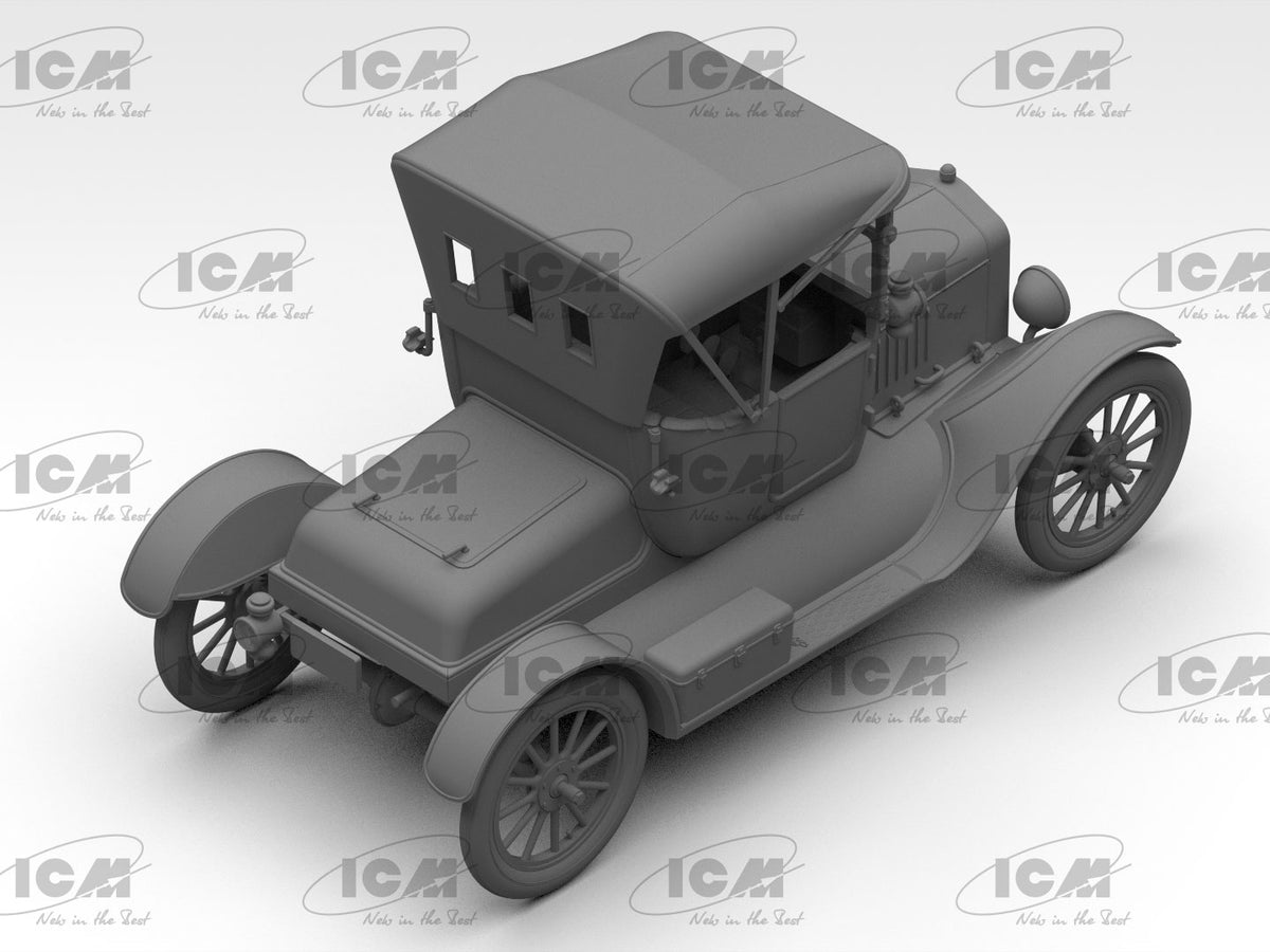 ICM 1/24 Ford Model T Runabout 1918 American Passenger Car Scale Model Kit