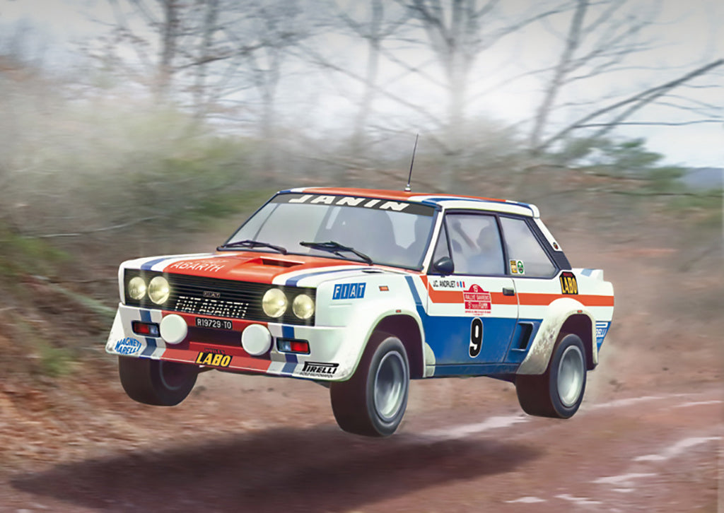 Italeri 1/24 Fiat 131 Abarth 1977 San Remo Rally Winner Model Car Kit 3621