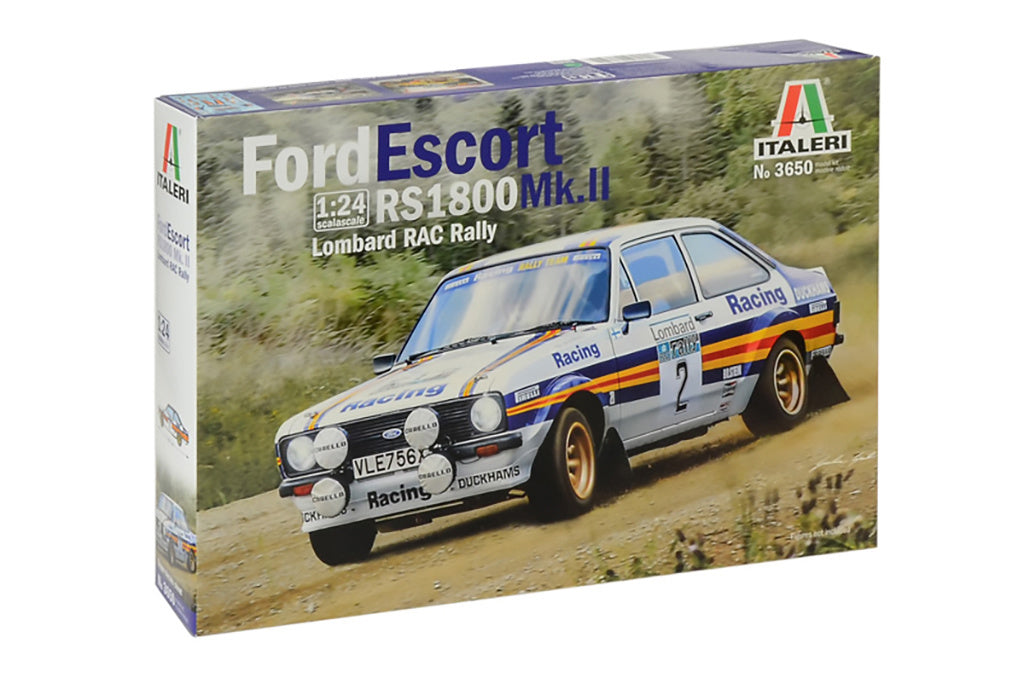 Italeri 1/24 Ford Escort RS1800 MkII Lombard model Rally Car kit 3650