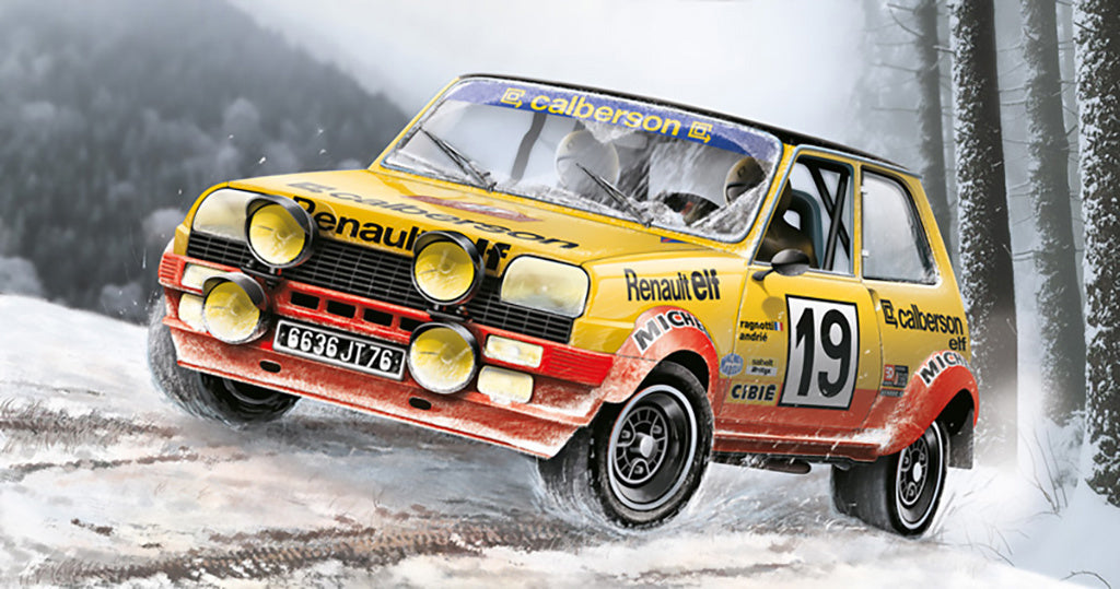 Italeri 1/24 RENAULT R5 ALPINE RALLY Car Scale Model Kit 3652