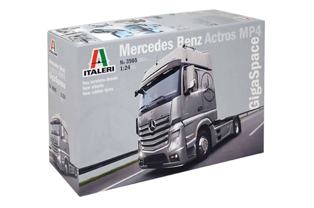 Italeri 1:24 Mercedes Benz Actros Gigaspace Truck Scale Model Kit 3905
