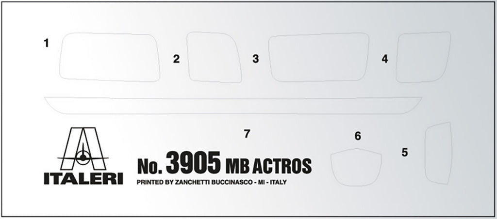 Italeri 1:24 Mercedes Benz Actros Gigaspace Truck Scale Model Kit 3905