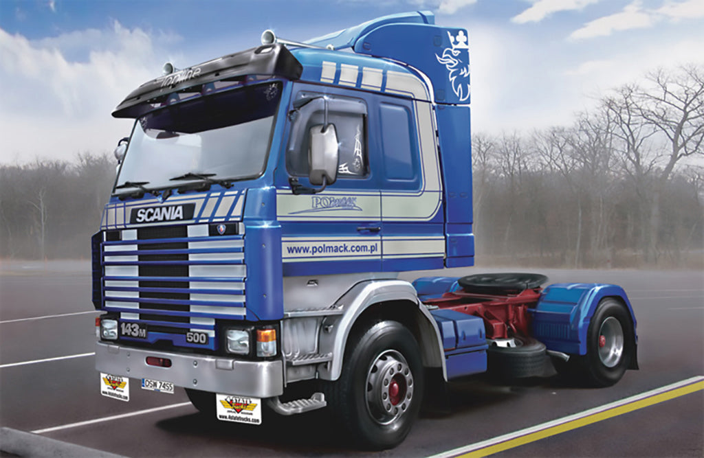Italeri 1:24 SCANIA 143M TOPLINE 4x2 TRUCK Scale Model Kit 3910