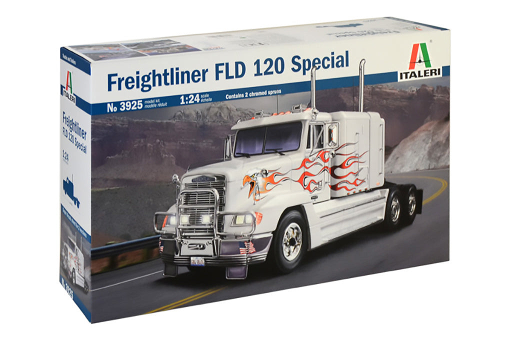 Italeri 1:24 FREIGHTLINER FLD 120 SPECIAL Truck Scale Model Kit 3925