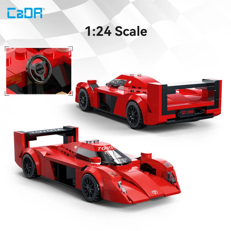 CaDA 1:24 Toyota GT-One Racing Car - 272 pcs Building Block Set