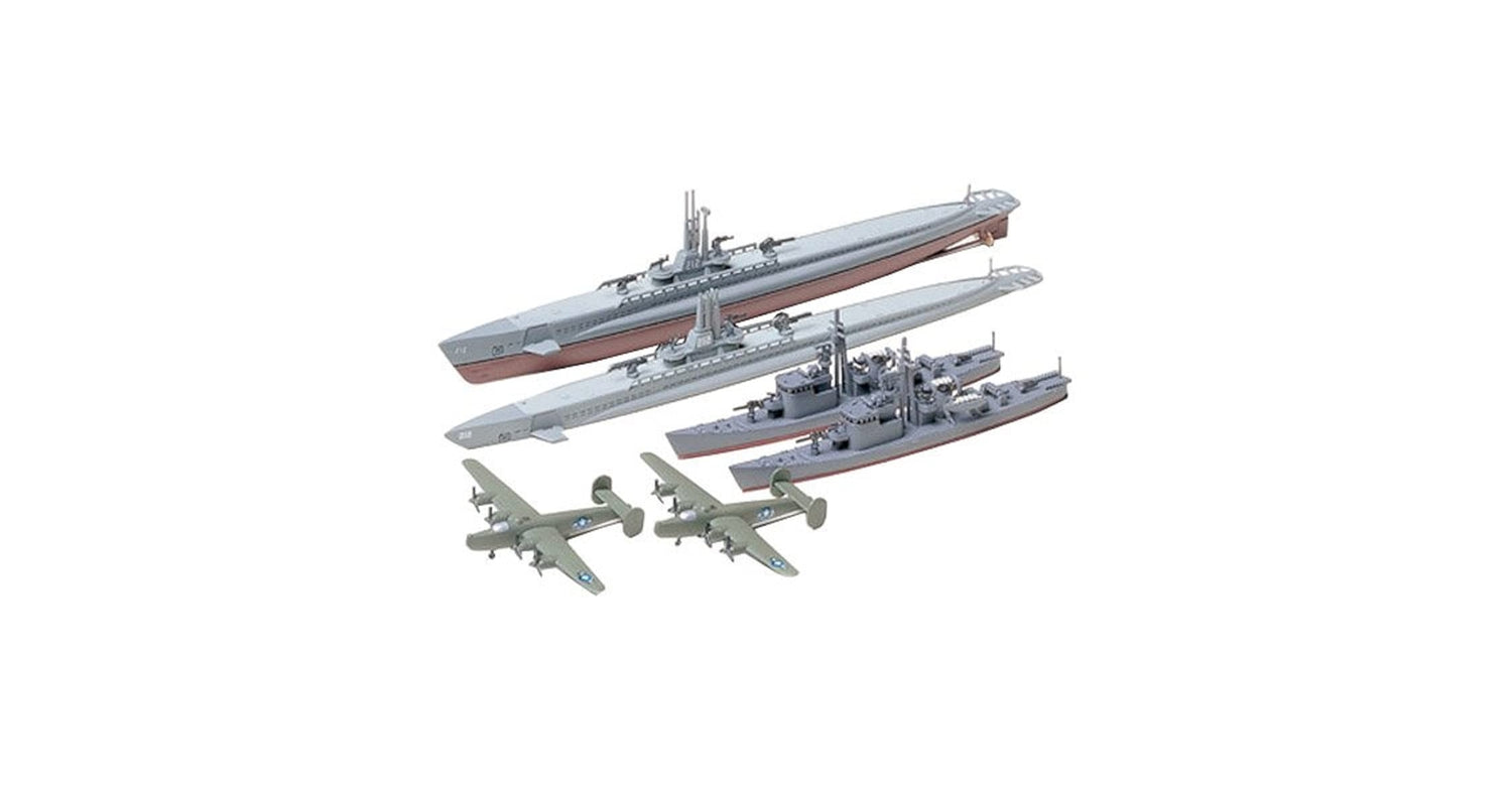 Tamiya 1/700 SCALE U. S. SUBMARINE GATO CLASS & JAPANESE SUBMARINE CHASER Model kit 31903