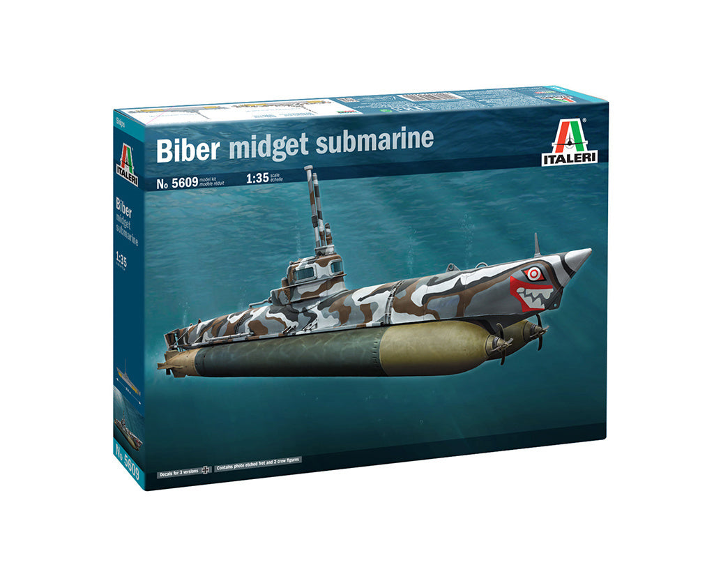 Italeri 1/5 U-Boot Biber RR Submarine Scale Model Kit 5609