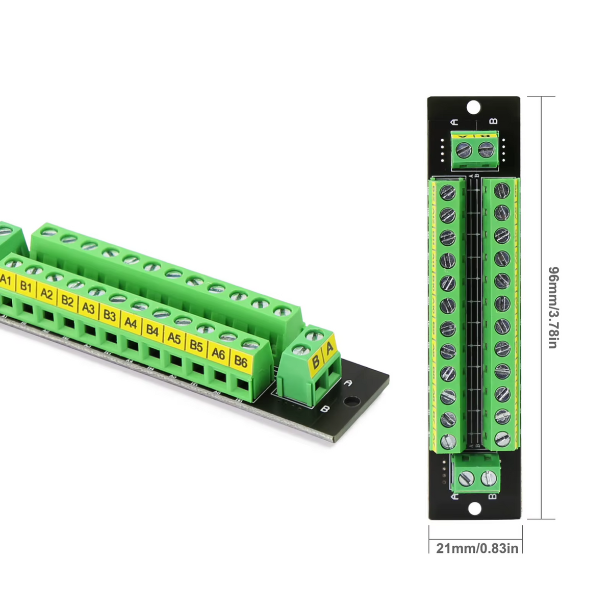 Mini Split Trainboard Model Railway Power Distribution Splitter Board 2 Input 2 x 12 Outputs ...