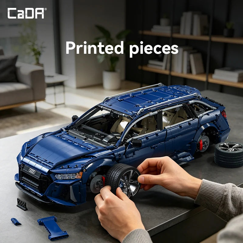 CaDA Audi RS6 Avant (2019) Master Series 1:8 Brick Model 4663pcs C61615W