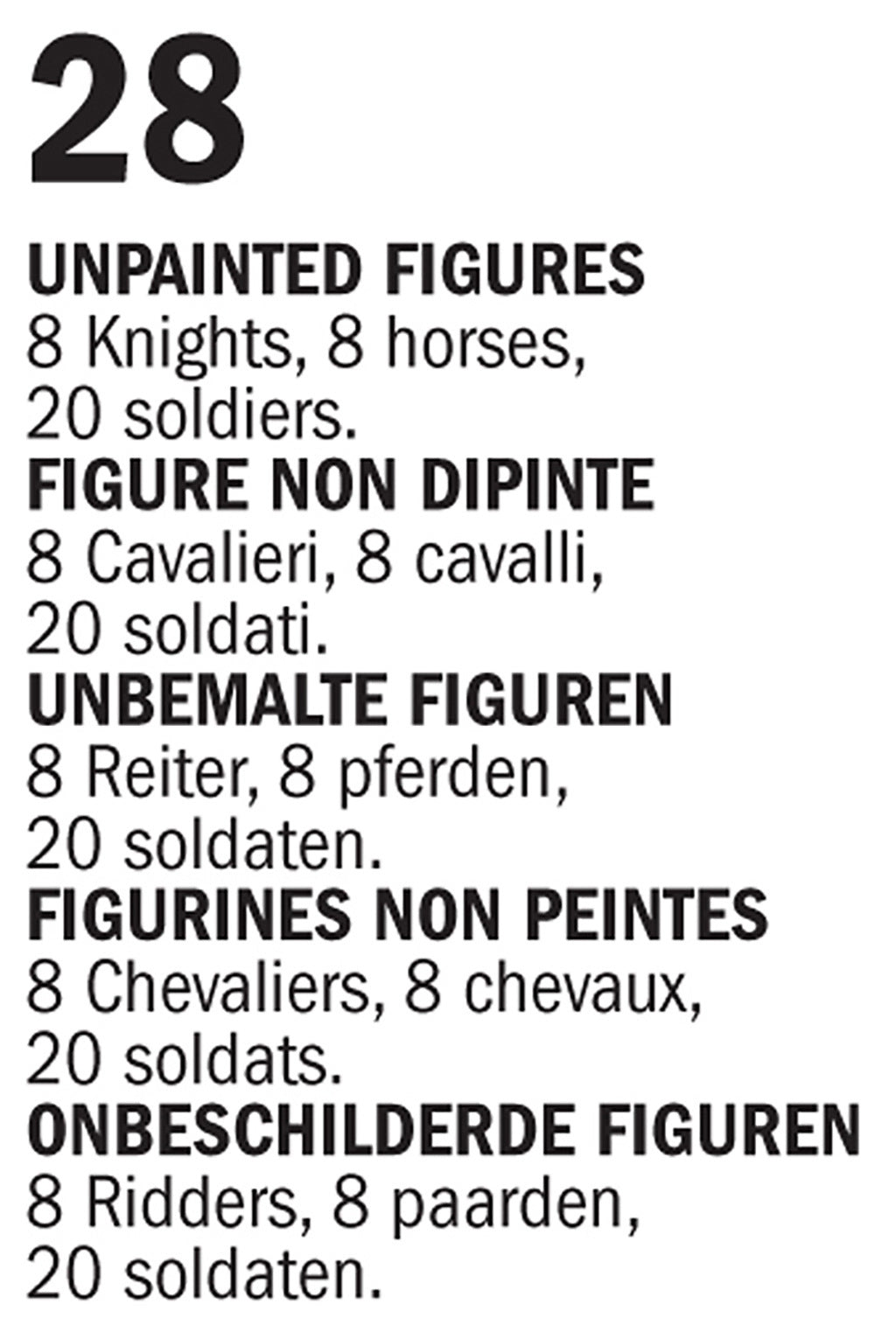 Italeri 1/75 FRENCH WARRIORS (100 YEARS WAR) Model Figures 6026