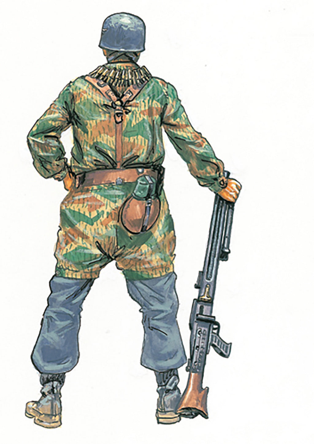 Italeri model figures kit 1/72 WWII- GERMAN PARATROOPERS 6045