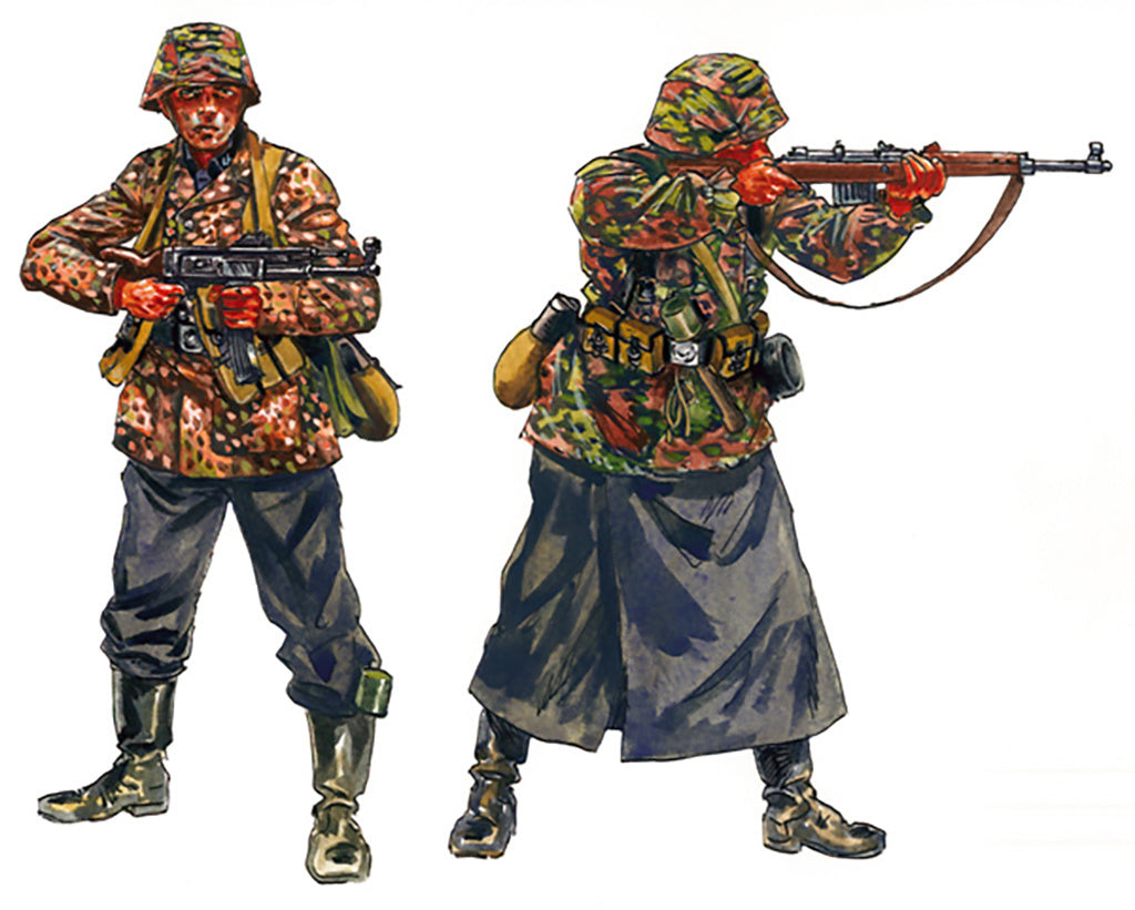 Italeri 1/72 WWII-GERMAN ELITE TROOPS FIGURES Scale Model Kit 6068
