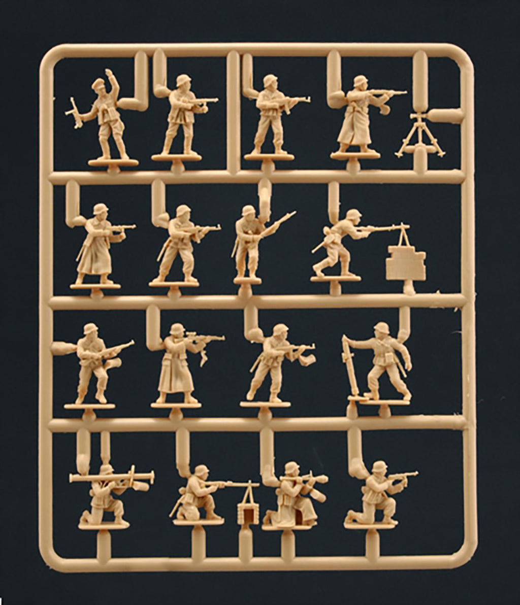 Italeri 1/72 WWII-GERMAN ELITE TROOPS FIGURES Scale Model Kit 6068