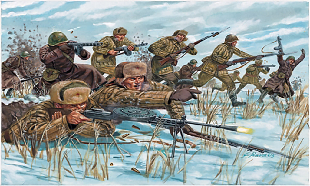 1/72 WWII-RUSSIAN INFANTRY (WINTER UNIF)