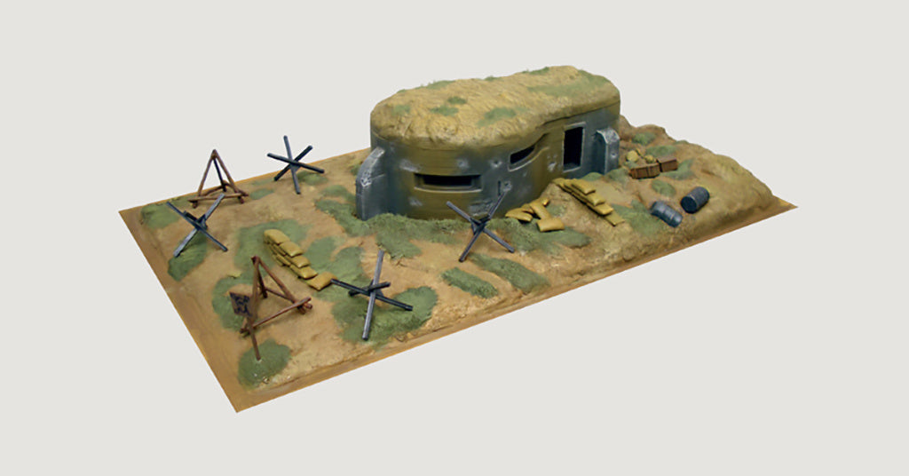 Italeri 1:72 WWII-BUNKER  AND ACCESSORIES DIORAMMER Scale Model Kit 6070 WARGAMING