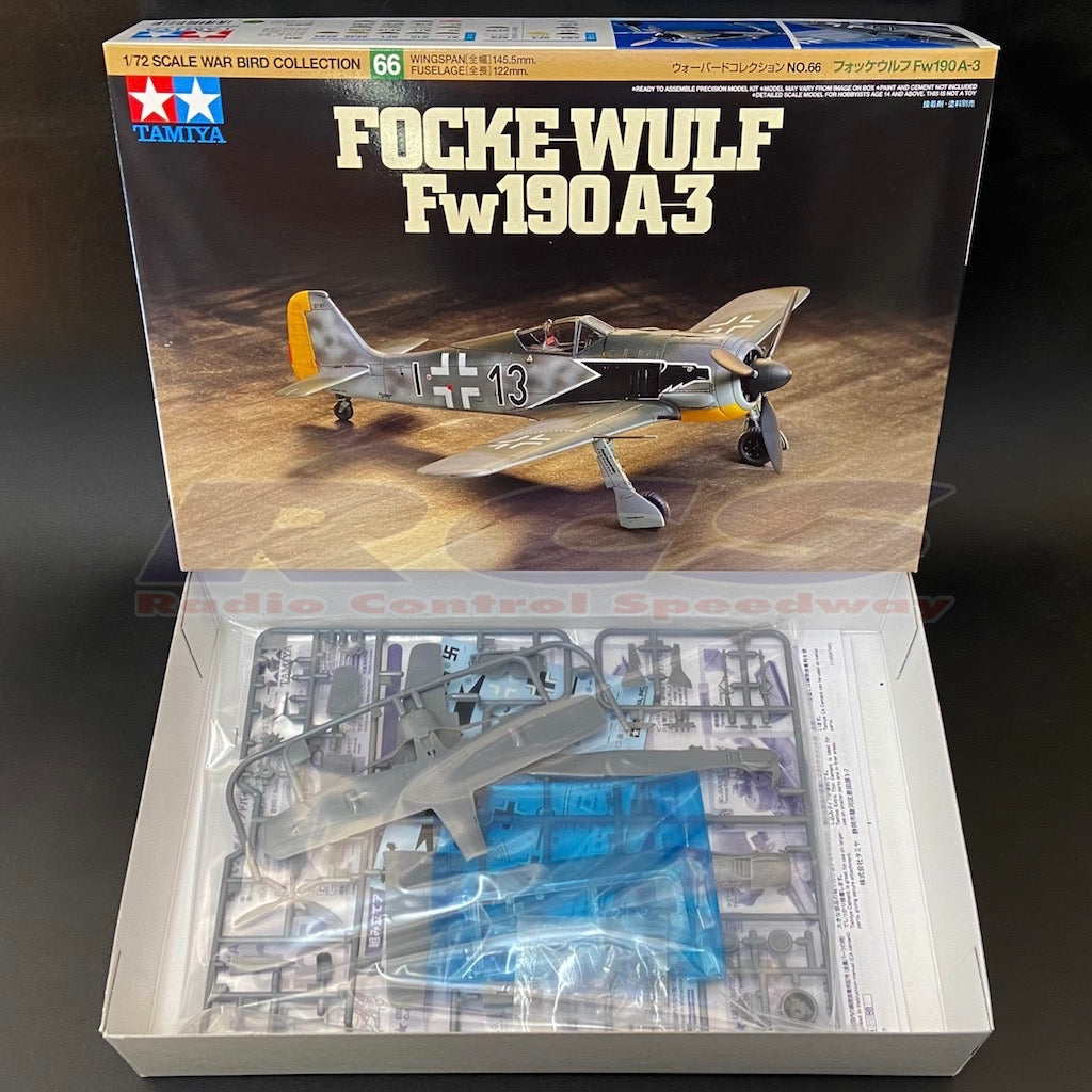 Tamiya 1/72 FOCKE WOLF 190 A-3 Fighter Plane 60766