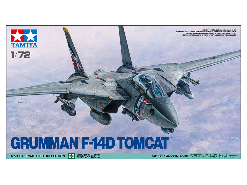 Tamiya 1/72 Grumman F-14D Tomcat Model Plane kit 60795