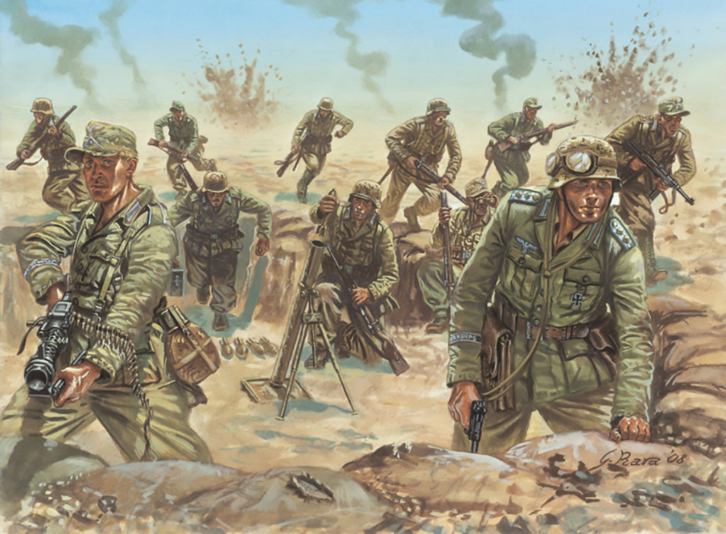 Italeri 1/72 WWII German DAK Infantry (48 Figures) Model kit 6099