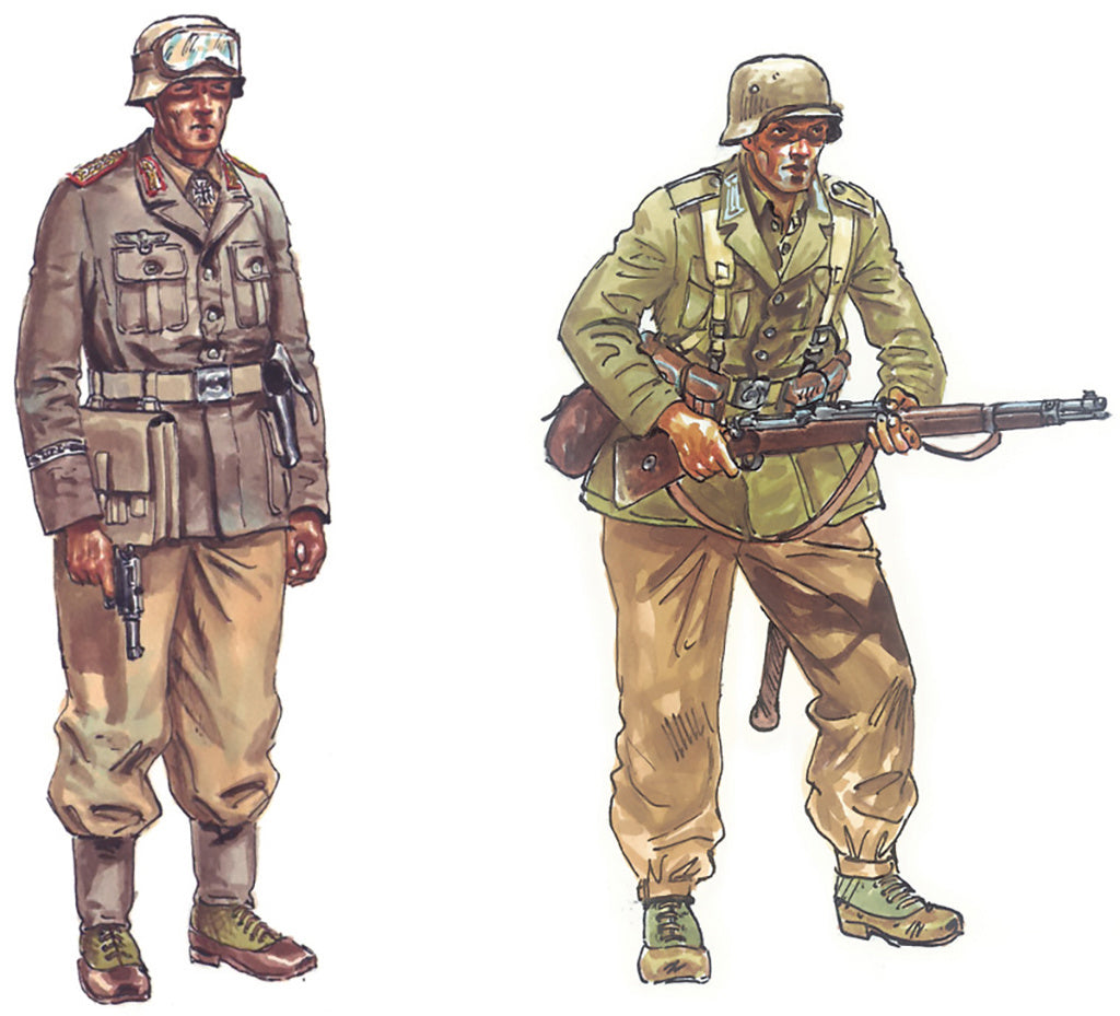 Italeri 1/72 WWII German DAK Infantry (48 Figures) Model kit 6099