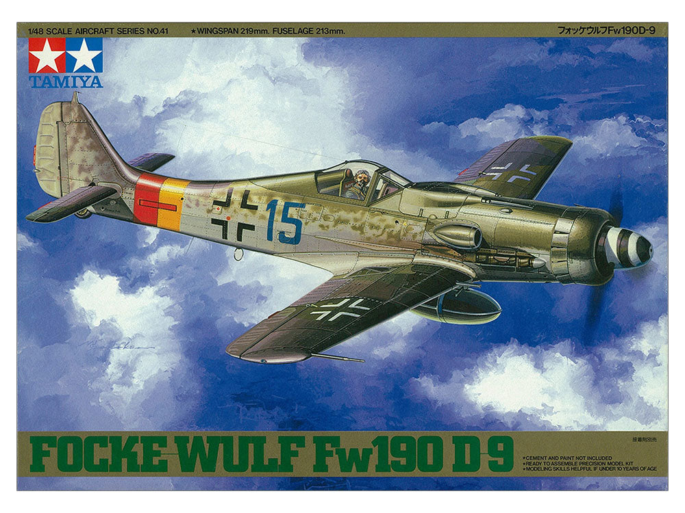 Tamiya 1/48 FW190 D-9 FOCKE-WULF Scale Model Fighter Plane 61041*