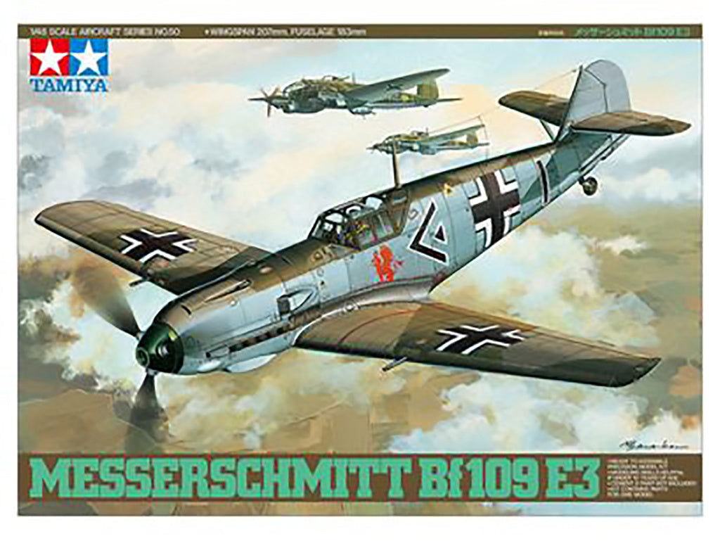 TAMIYA 1/48 MESSERSCHMITT BF 109E E-3 SCALE PLANE MODEL KIT 61050