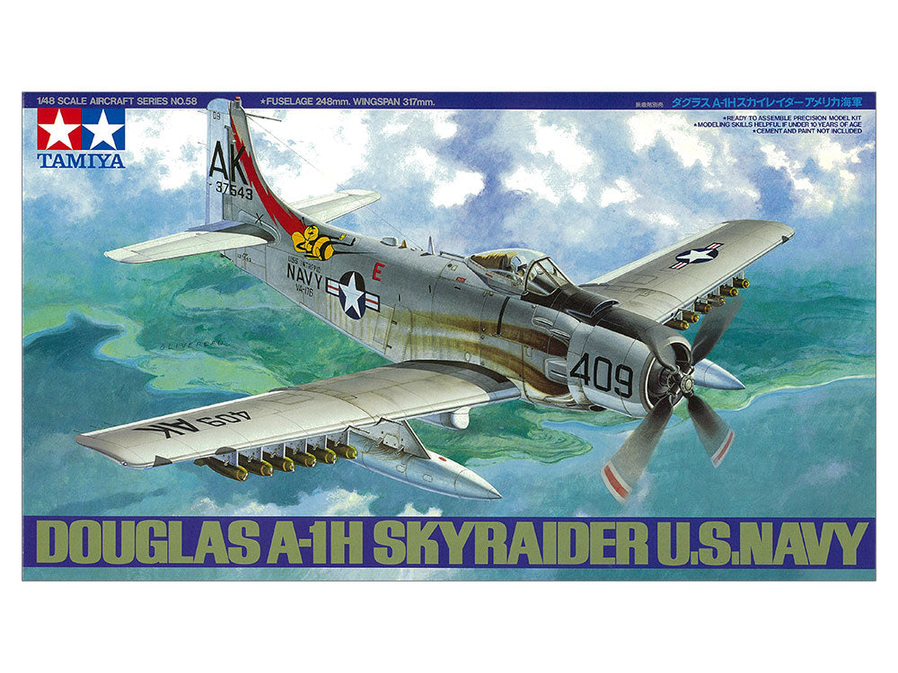 Tamiya 1/48 DOUGLAS SKYRAIDER AD-6 (A-1H) Model kit 61058
