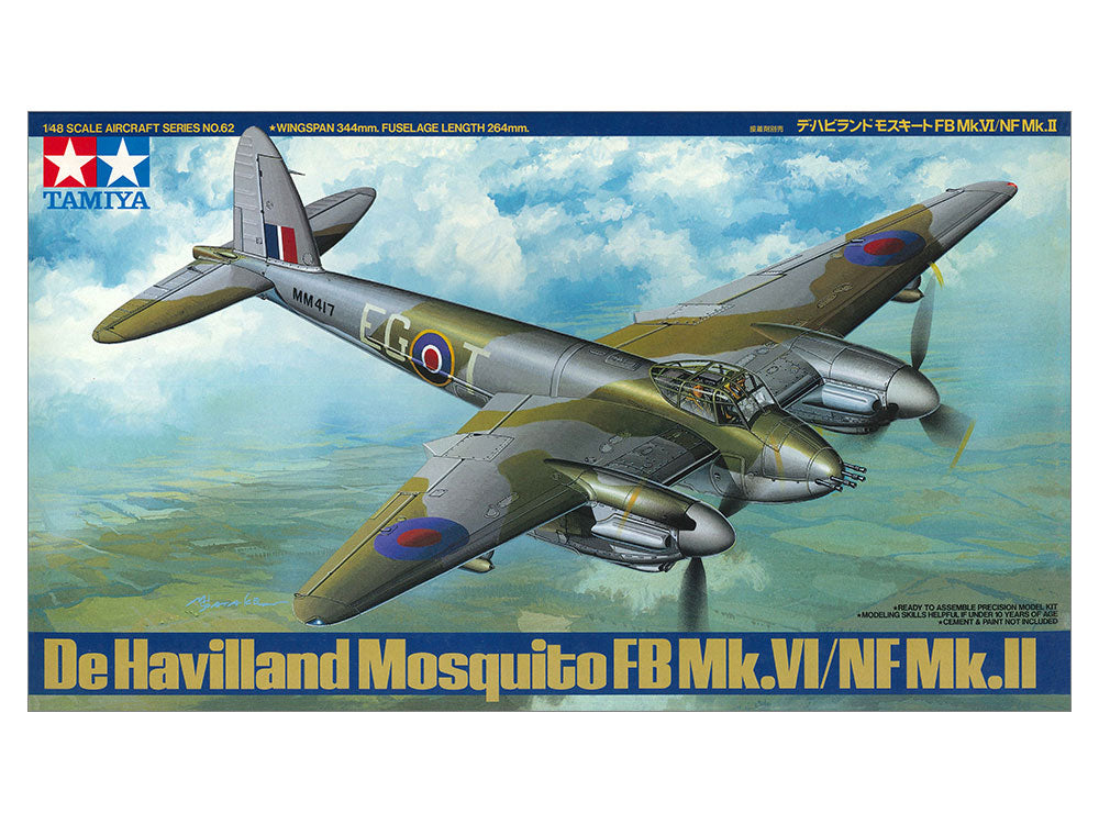 Tamiya 1/48 de Havilland Mosquito FB Mk.VI/NF Mk.II Model Kit