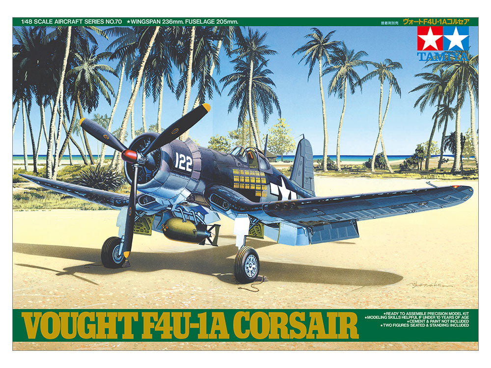 Tamiya 1/48 VOUGHT F4U-1A CORSAIR Model Fighter Plane Kit 61070