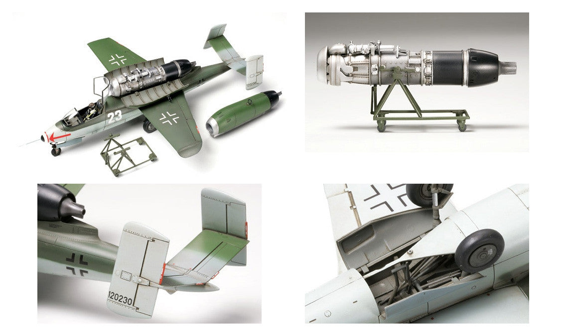 Tamiya 1/48 Heinkel He162 A-2 Salamander Aircraft Scale model kit 61097