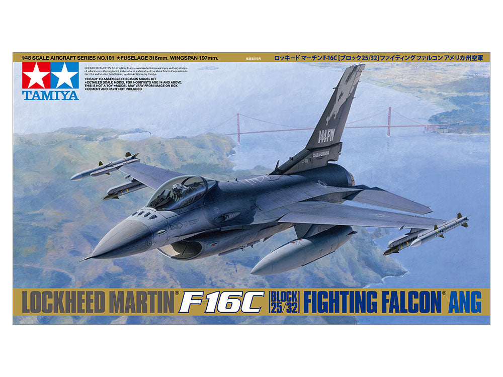 Tamiya LOCKEED F-16C (BLOCK 25/32) Fighter Plane Model Kit 61101