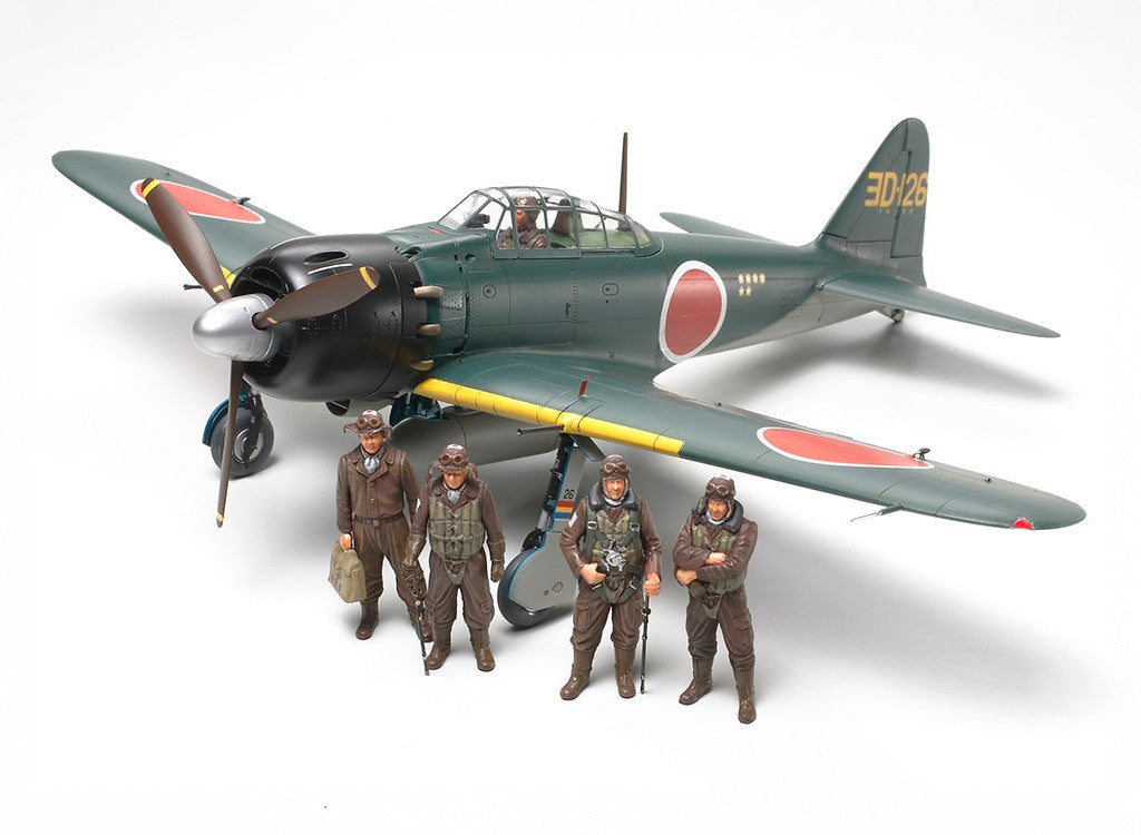 Tamiya 1/48 Mitsubishi A6M5/5A Zero (Zeke) Fighter Plane Scale Model Kit 61103