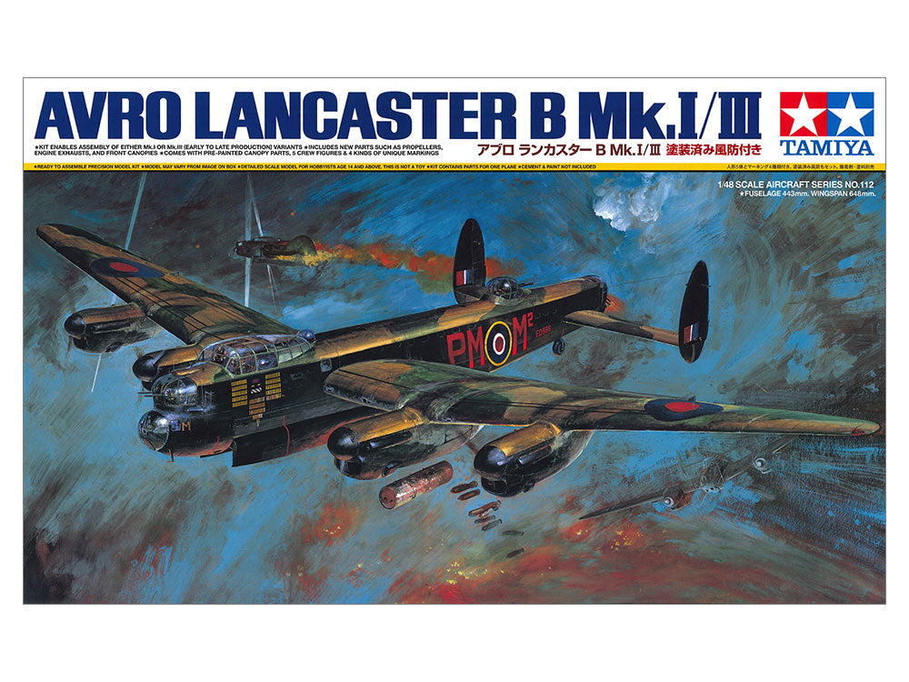 Tamiya 1/48 Lancaster B MK I/III ltd Bomber Model Kit  61112